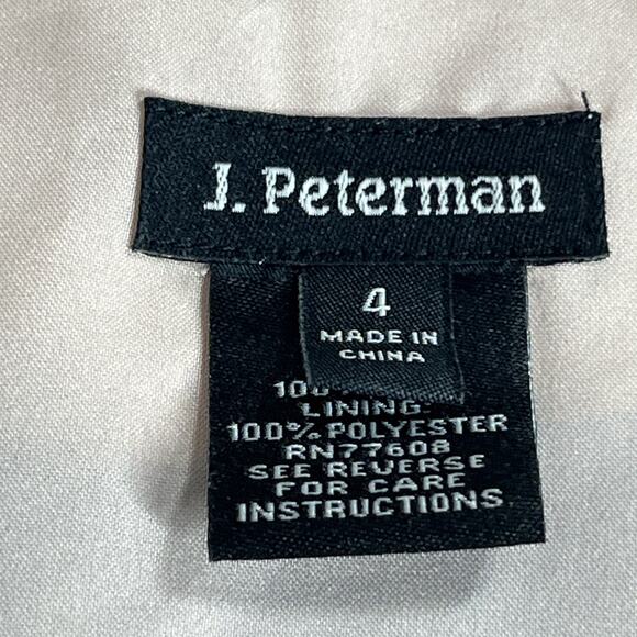 J Peterman Silk Midi Dress 4 Pink Blue Floral Sleeveless V Neck Chiffon Flowy - Picture 12 of 14